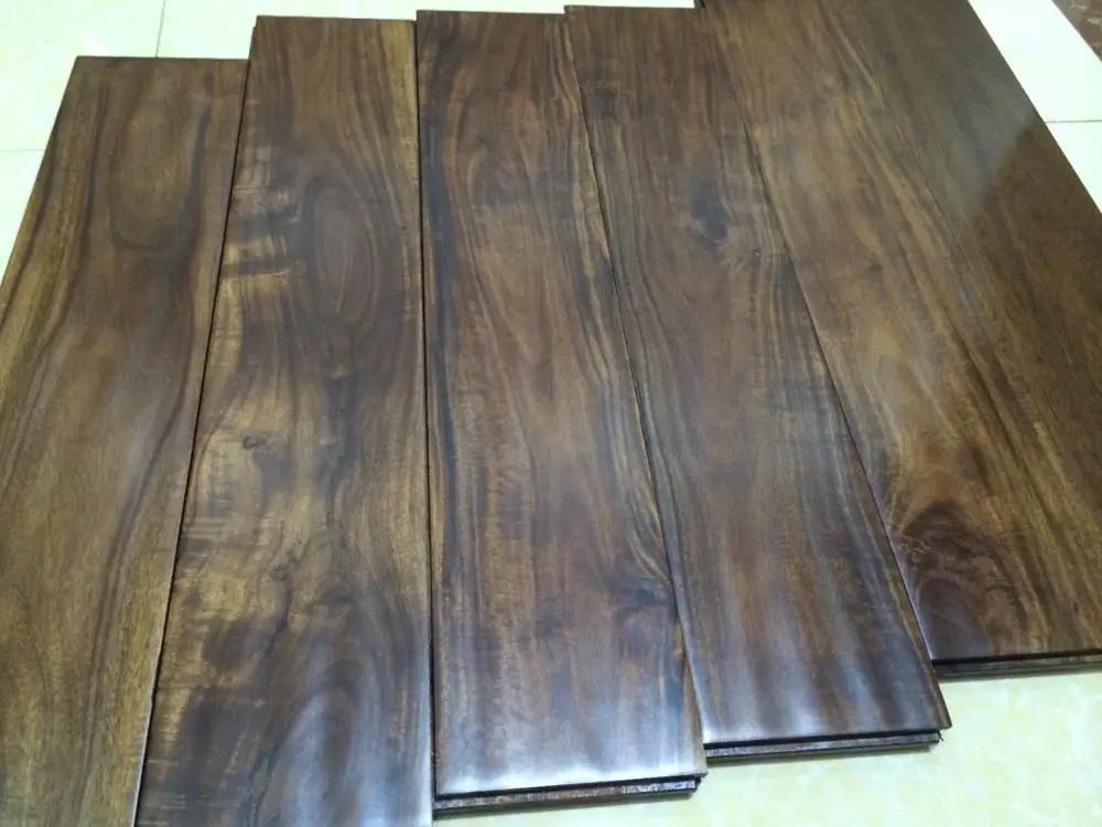 5"x 3/4" Hand Scraped Acacia Dark Espresso Hardwood Flooring Buy