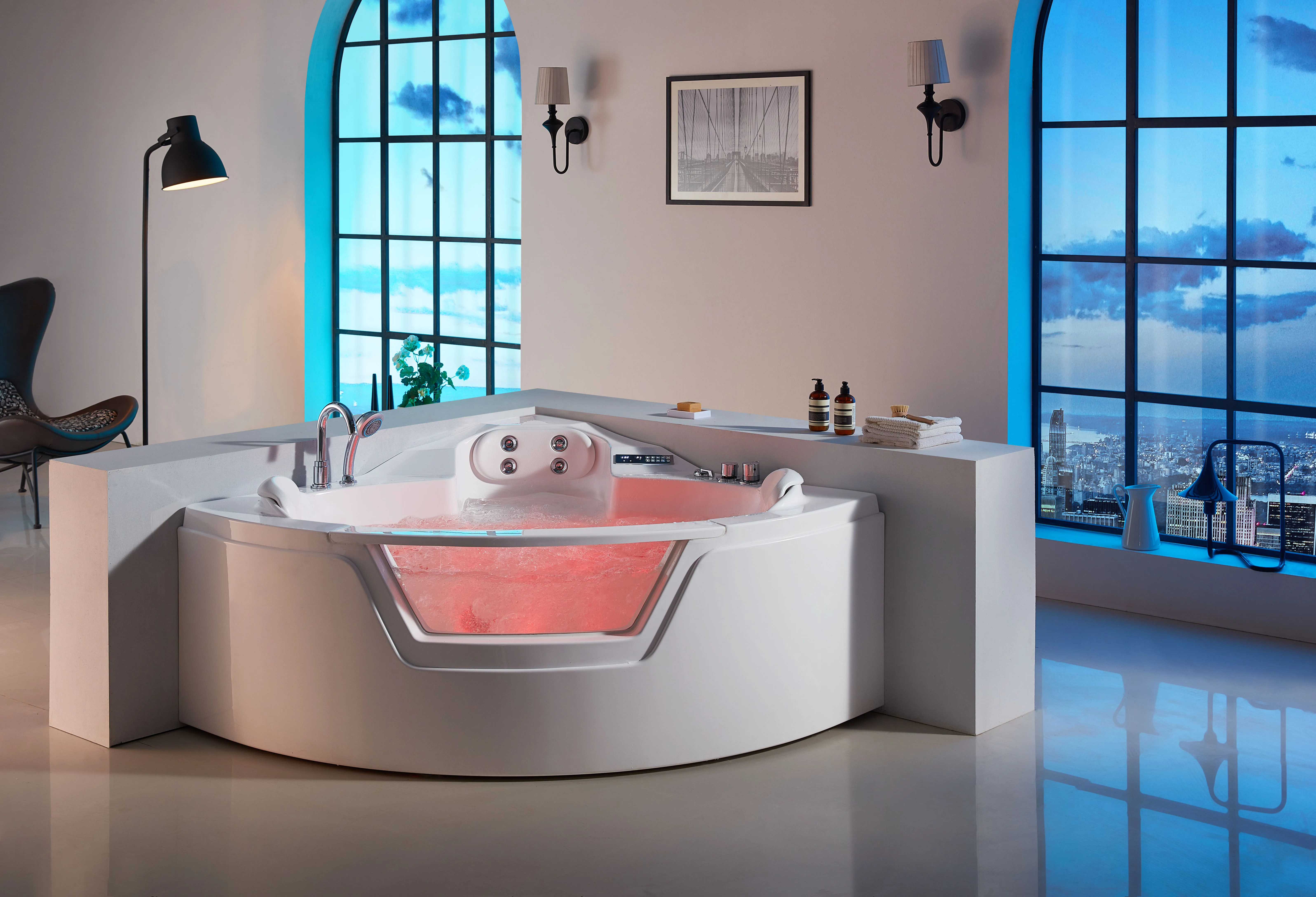 Led Air Bubble Whirlpool Massage Bathtub Wg-u3602 Size ...