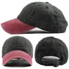 wholesale unisex washed double color stitching peaked custom baseball sports cap