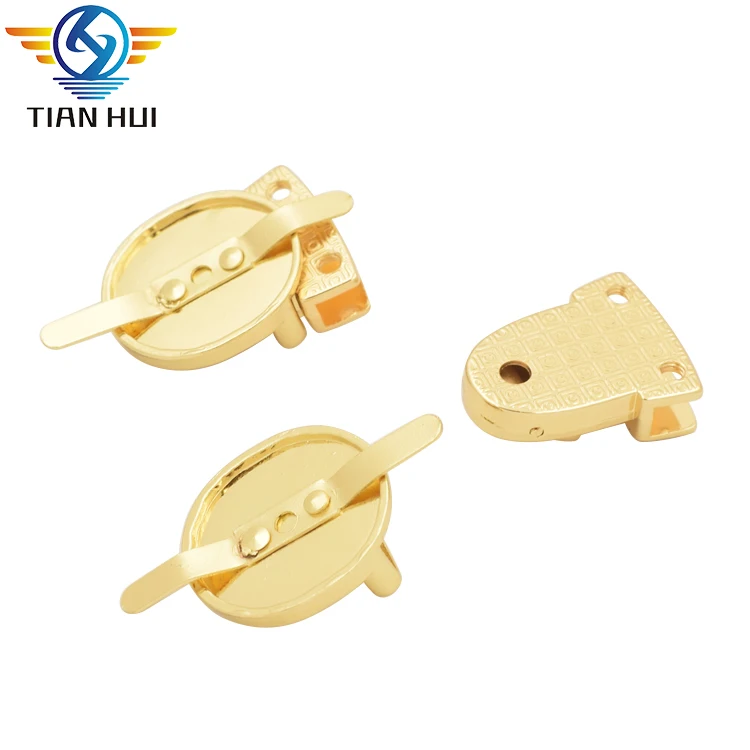 Custom Golden Color Metal Small Briefcase Hardware Lock For Leather Bags Buy Metal Locks For