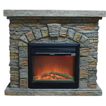 Cheap 2 Sided Polystone Electric Fireplaces No Heat For Christmas