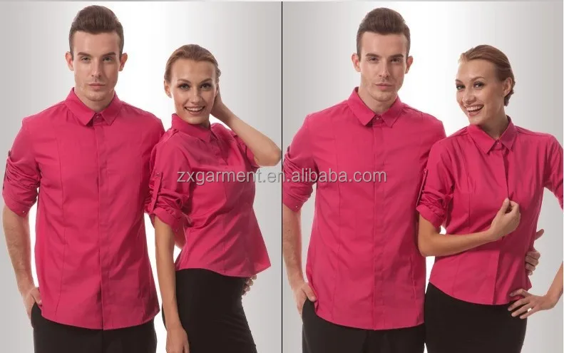 Female Uniform Front Desk Short Sleeve Aprons Front Desk Short