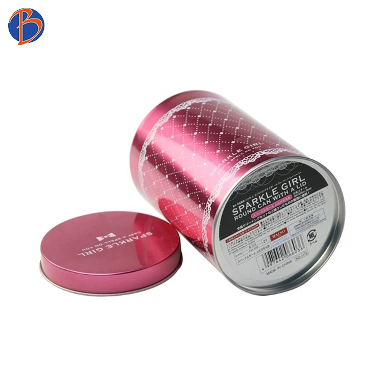 Bodenda customized round metal tea tin packaging box metal containers