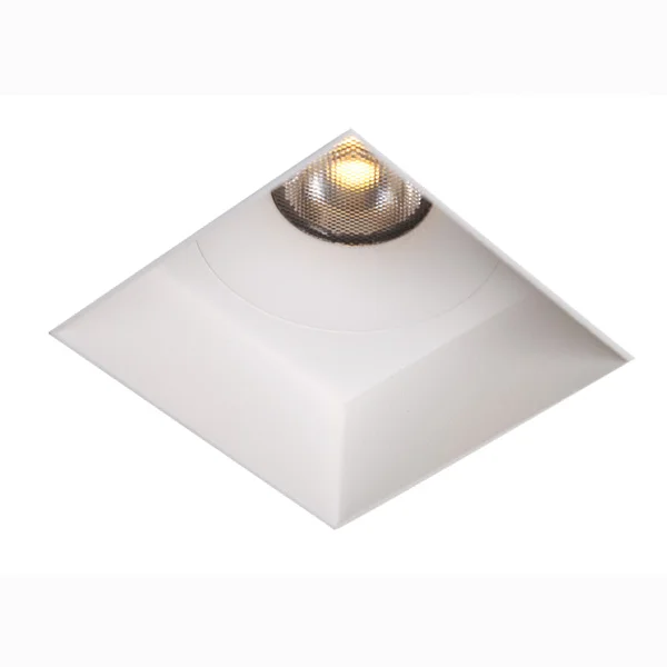 led recessed lighting with square plaster rings