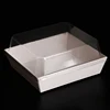 Take Away Plastic Cake Box Packaging with Cardboard