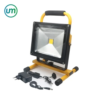 Ed Flood Lights 50w Waterproof Ip65 Floodlight Searchlight Outdoor Lighting Rechargeable Camping Lantern Battery Charger
