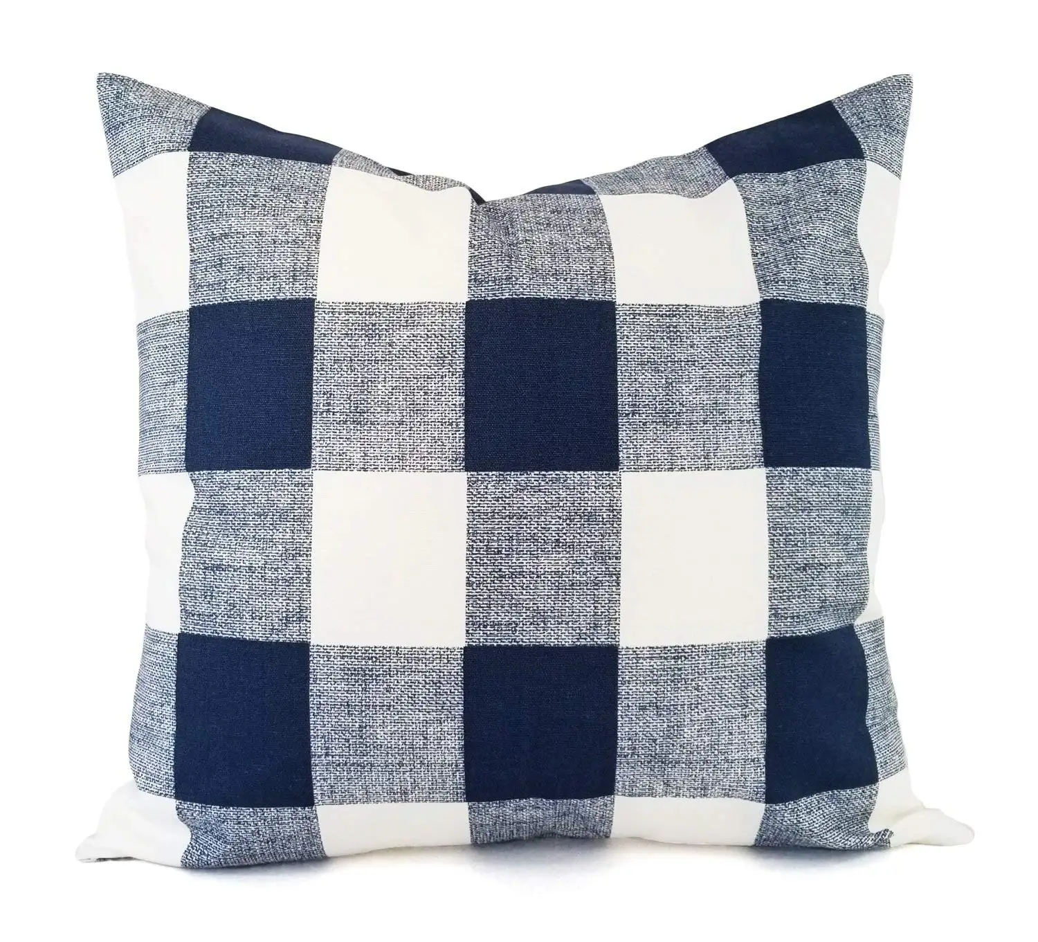 20 X Pillow Cover Find Deals On Line Get Quotations Navy Plaid Pillow Cover Blue Buffalo Check Modern Custom