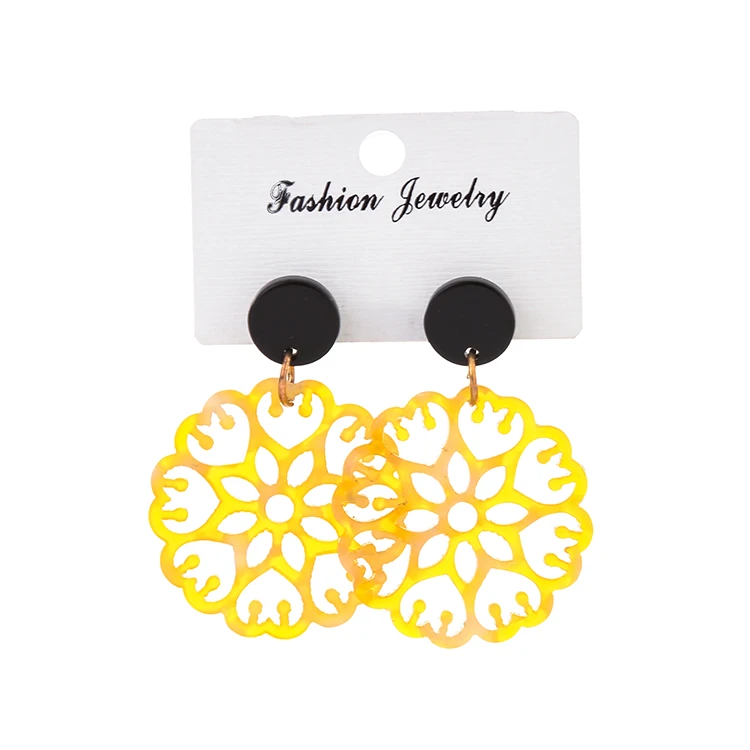 CANYUAN Jewelry Manufacturer China Women Trendy Korean style Earrings Colored Custom Stud Earring