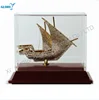 New product ship shape crystal and metal trophy