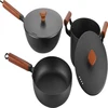 Popular Home Kitchen Cooking Modern Design Nonstick CookWare Set Coated And Frying Pans