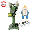 Automatic plastic snap fastening attaching machine/prong snap fastener machine