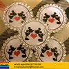 Rhinestone Button mickey and minnie kissing center Cabochon Resin Flat Back for Hair Bow Center DIY 20mm ALRMB053