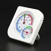 Clock-shaped WS-A7 Multifunction Thermometer Indoor Outdoor Mini Wet Hygrometer Humidity Thermometer White Temperature Meter