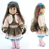 Lifelike close and open eyes american girl doll 18 inch