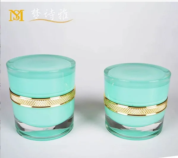 luxury fancy face cream crown acrylic cosmetic jars cream jar