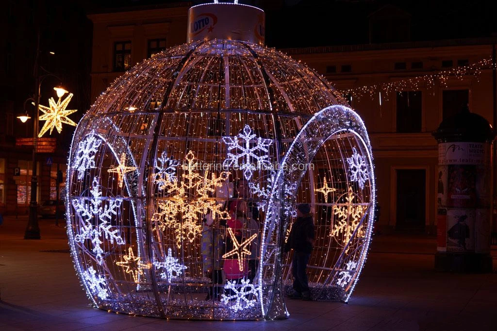 Fancy Waterproof Outdoor Christmas Ball Arch Lights For Christmas ...