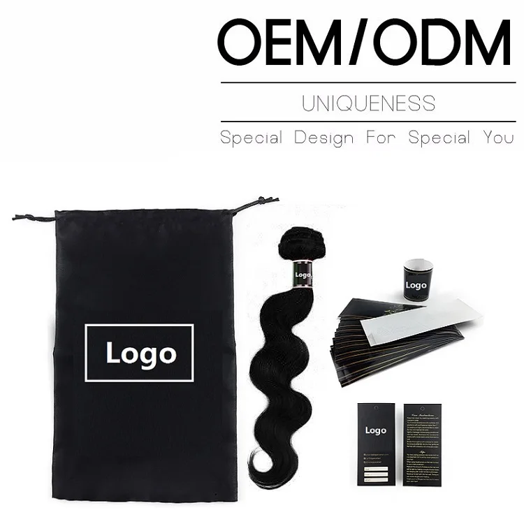 Oem Custom Private Labels Wraps Tags Logo Pack For Hair Extensions