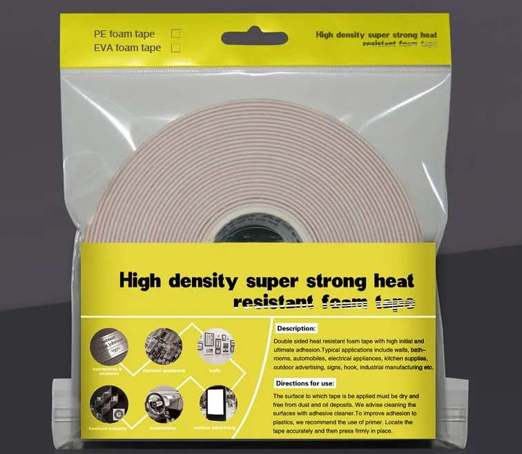 clear double sided tape for glass