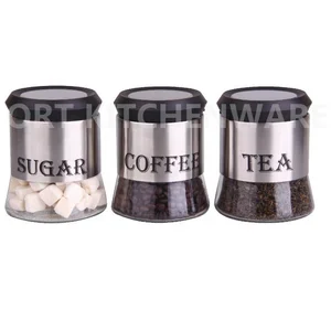 Gl Sugar And Coffee Storage Jar Set Gl Sugar And Coffee Storage Jar Set Supplieranufacturers At Alibaba