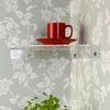 Wall Mounted Modern Design Elegant Clear Acrylic Corner Display Shelf