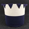 QJMAX Amazon Hot Sale Large Collapsible Rope Storage Basket With Inverted Triangle