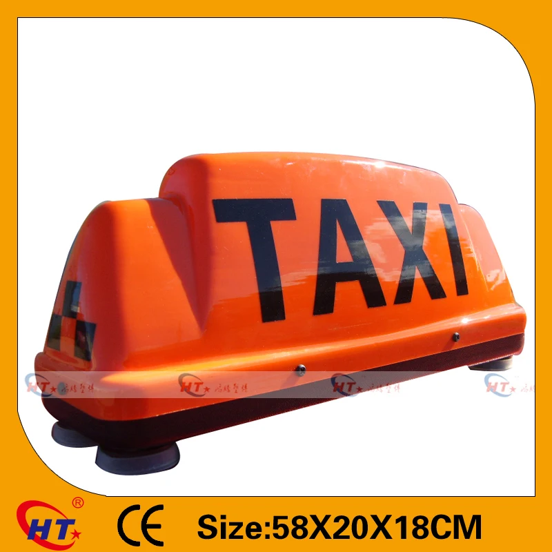 Orange taxi top cab with customized shape