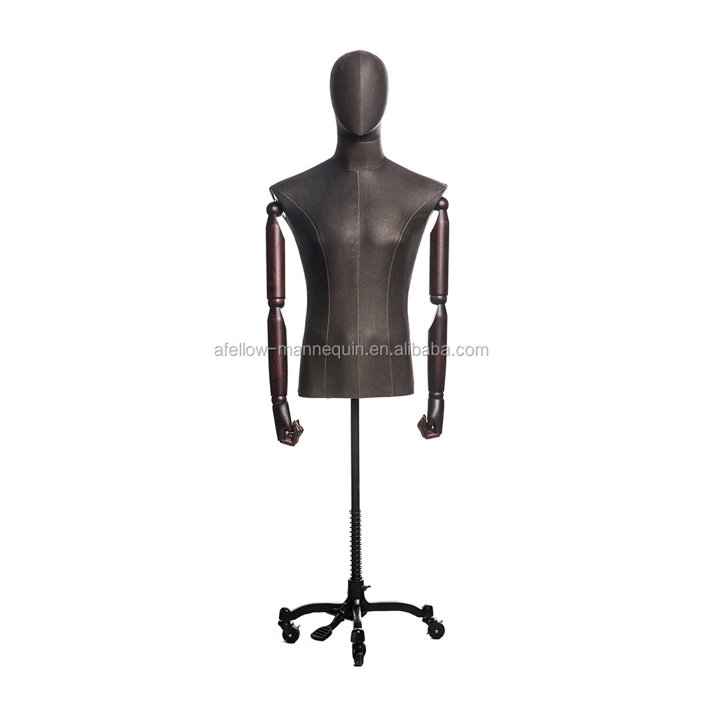 Aleen2 Torso Mannequin Half Body Dress Foam Male Mannequin For Clothes
