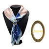 Wholesale cheap simple gold oval alloy vintage Scarf Buckle Ring Clip
