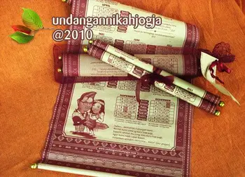 Undangan Gulung Unik Buy Undangan Nikah Product On Alibabacom