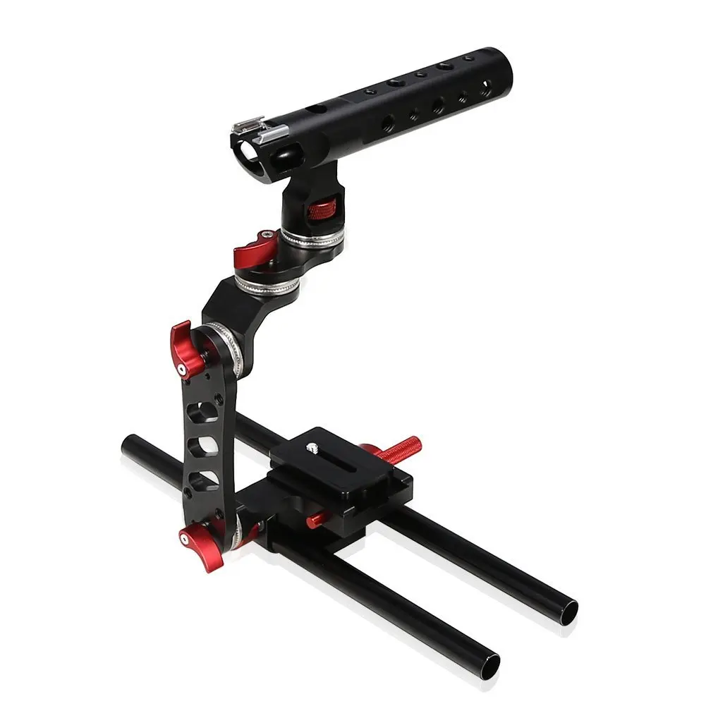 Kooolertron Camera Cage Rig w/Top Handle Tripod Mount Plate For Sony A7,A7S,GH4,BMCC