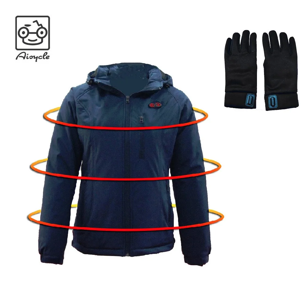 Aisycle Design Double Heating System Clothing,Heated Jacket And Gloves