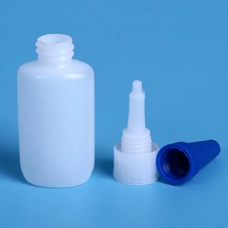 5ml 10ml 20ml 30ml Empty Hdpe Plastic 502 Super Glue Adhesive Bottles