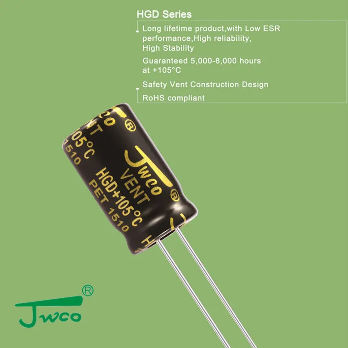 JWCO Radial Lead Type High Voltage Aluminum Electrolytic Capacitor