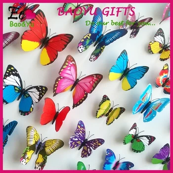 Decorazione Fai Da Te 3d Adesivi Muralifarfalla Taglio Fuori Schema Rimovibili Casa Carta Da Parati Buy Farfalla Parete Adesividecorazione 3d