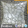 Grey square cobble figure 300x300 non slip ceramic garden floor stone tile