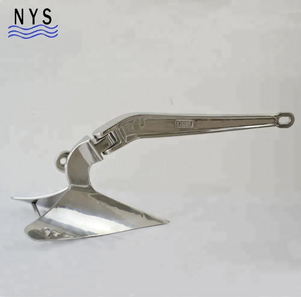 9kg Stainless Steel High Holding Power Plow /plough Anchor For Sale