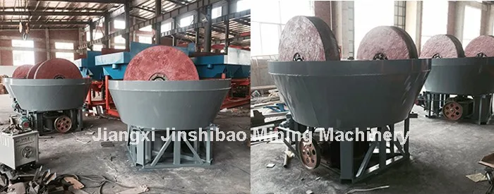 Doulbe Wheel Dressing Wet Pan Gold Grinding Mill