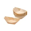 Food container high quality wooden boat handicraft