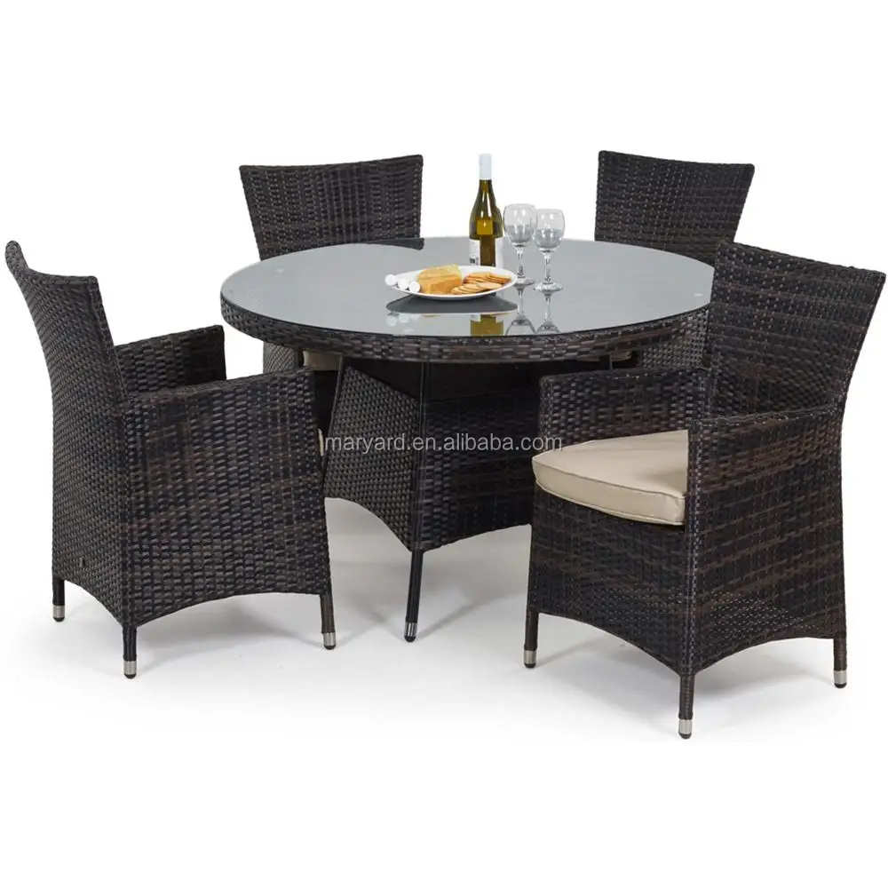 Patio furniture wicker round dining table and chairs.jpg