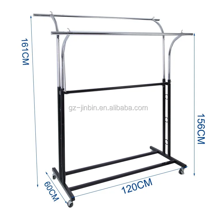 Chrome acrylic display stand for clothes supplier