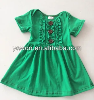 girls green summer dress