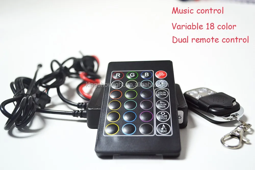 12v TWO remote control rgb music controller for led motorcycle light