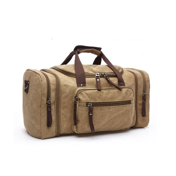 Newest Cotton Canvas Luggage Bag16oz Wash Duffel Canvas Travel Bag