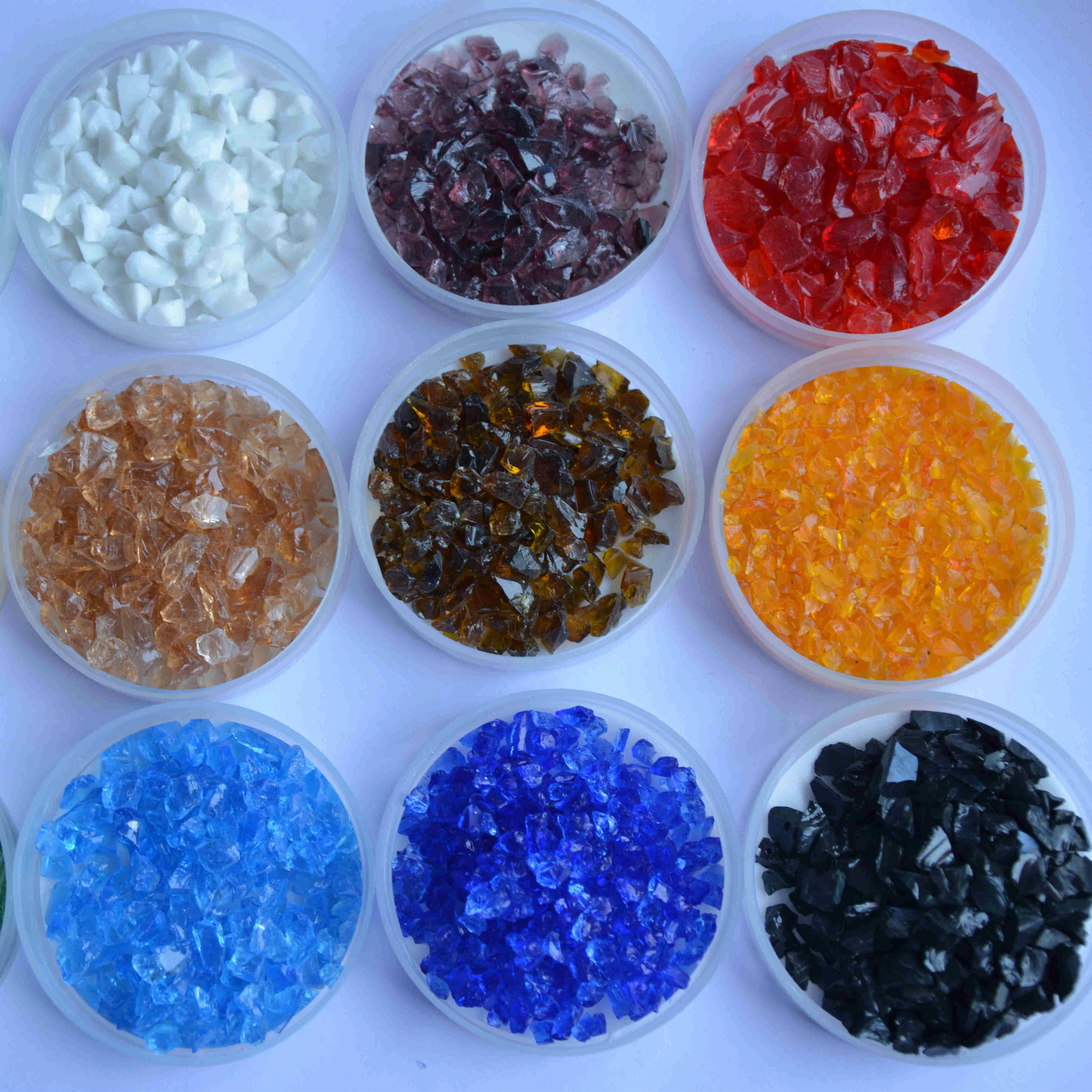 Decorative Recycled Crushed Glass For Terrazzo Floors And Concrete