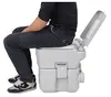 Chinese suppliers 10 L plastic portable toilet camping seat with flush