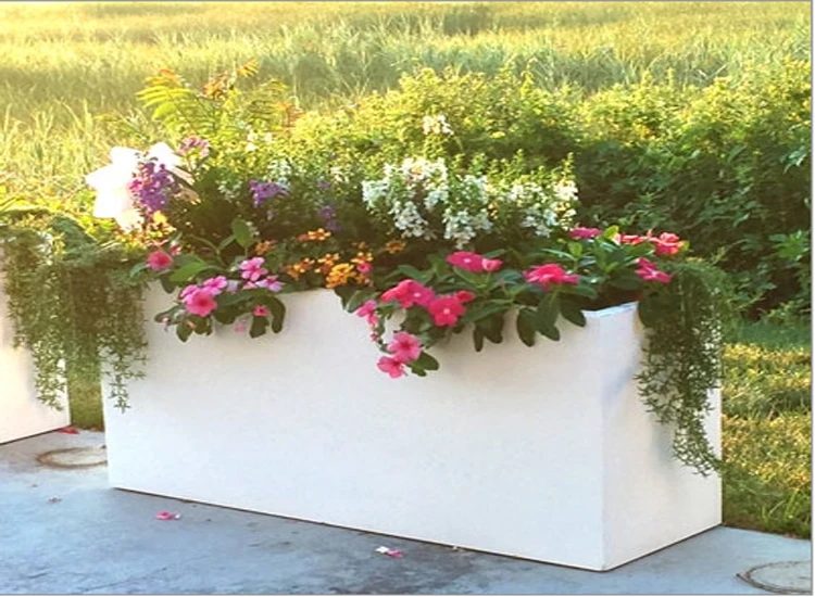 Rectangular Fruit Trough Planter Galvanized Fruit Trough Planter Galvanized