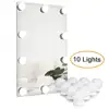 Hollywood Style LED Vanity Mirror Lights Kit with Dimmable Light Bulbs Lighting Fixture Strip for Makeup Vanity Table Set