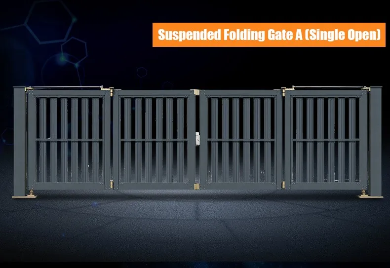 Automatic Suspension Folding Gate Outdoor Gate In Guangdong Qgl898c