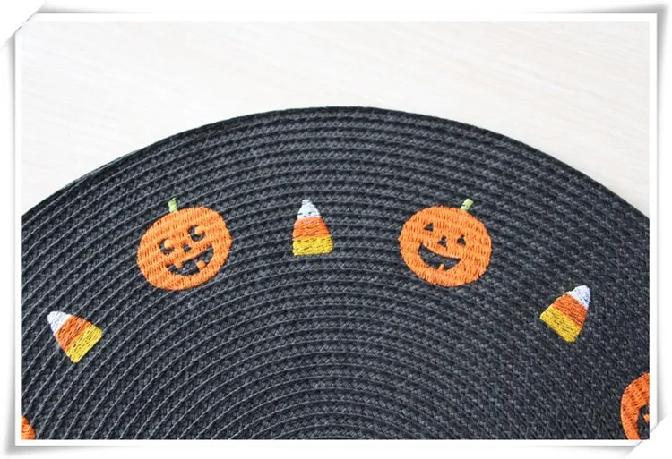 New Round Nonslip Quilted Table Plastic Gold Round Placemats Easter