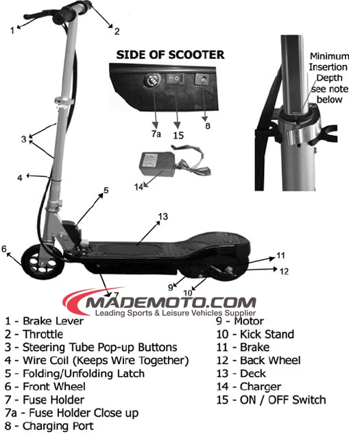 vespa electric scooter for kids
